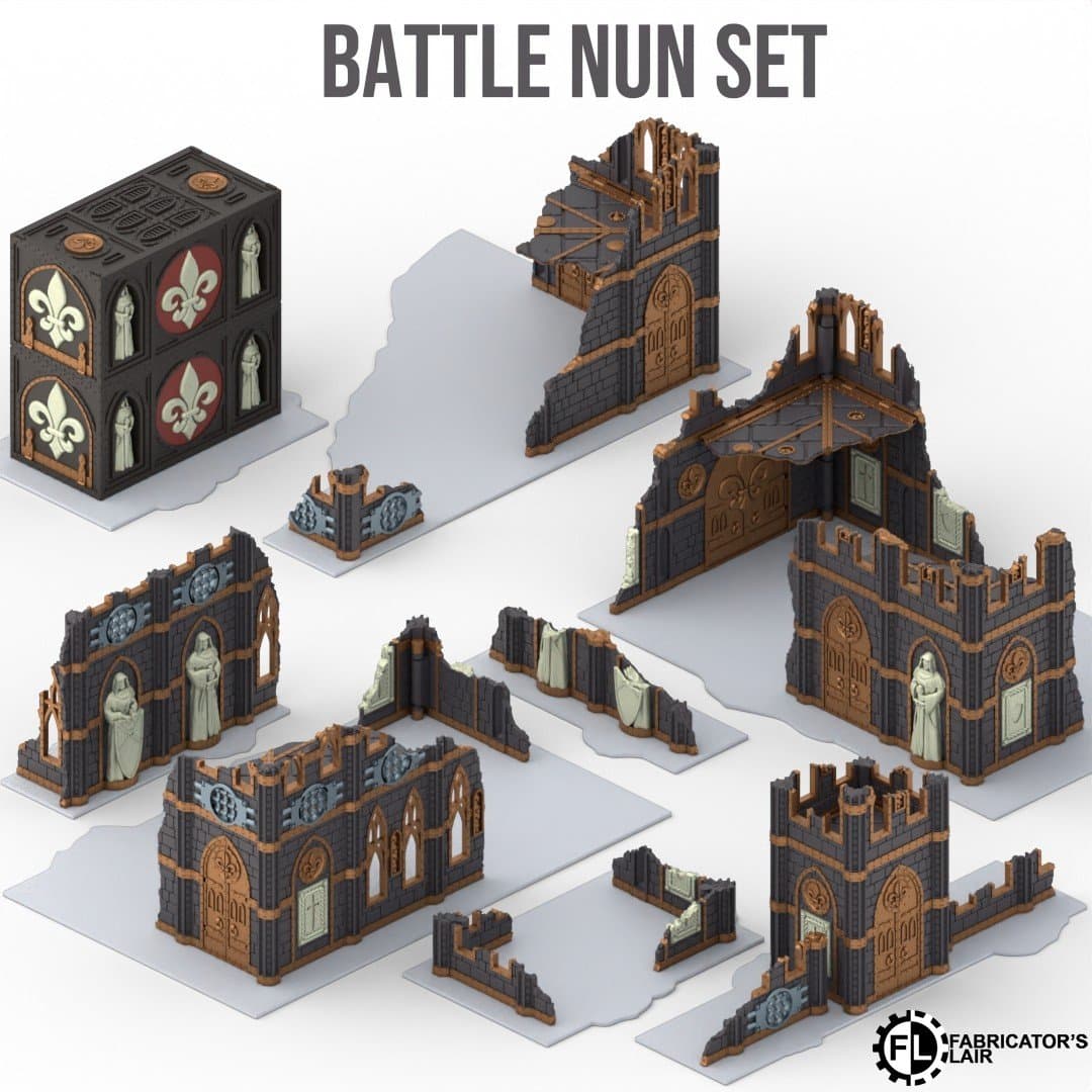 Battle Nun Set Only 2 Storey