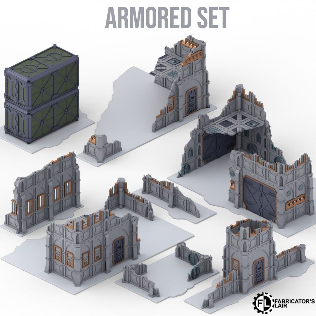 11th Edition Foldable Terrain - Armoured Set